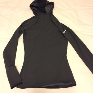 Nike Women's Pro Hyperwarm Dri-fit Fitted Hoodie